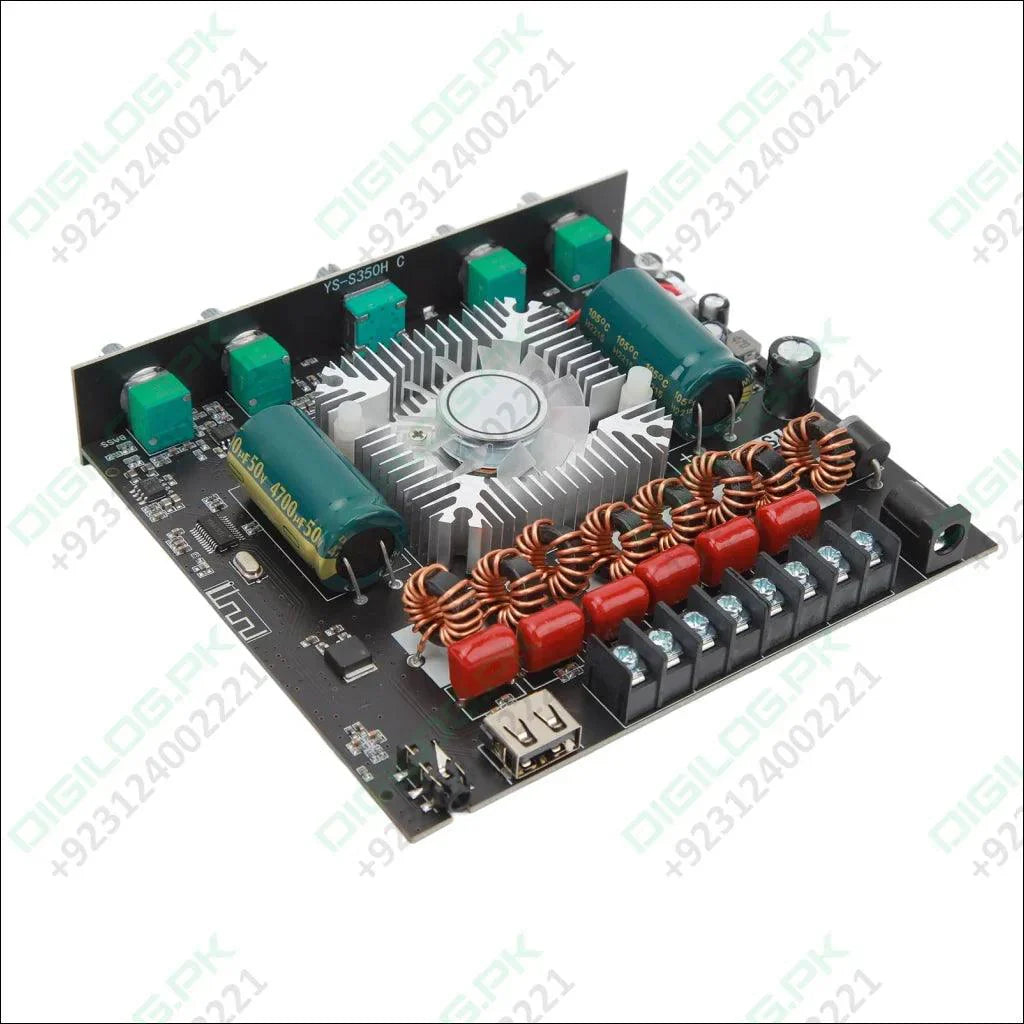 XY S350H 220Wx2 350W 2.1 Channel Bluetooth Power Amplifier Board 18V‑38V Bluetooth Speaker Audio Amplifier Module Channel Subwoofer Amplifier Board