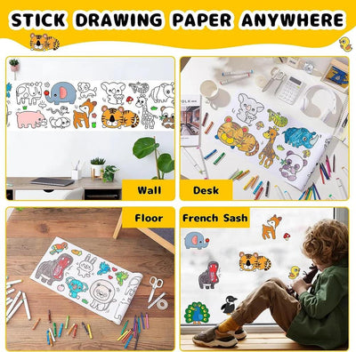 Children Graffiti Painting Scroll Coloring Paper