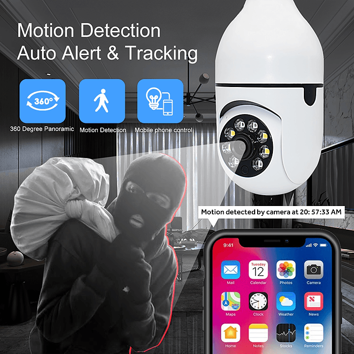 V380 Wifi Smart Camera Bulb