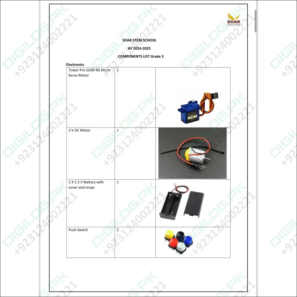 Component List Grade 3 SOAR STEM SCHOOL AY 2024-2025