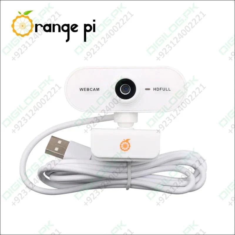 On Demand Orange Pi 1080P Mini HD Camera 360 Horizontal Rotation with USB Interface Analogue Microphones,Compatible with Win XP/7/8/10 iOS
