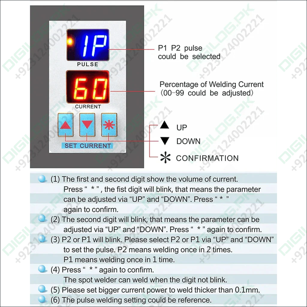 SUNKKO 737G Spot Welder Double Pulse Precision Welding Machine for 18650 Lithium Battery Welding 1.5KW Spot Welder