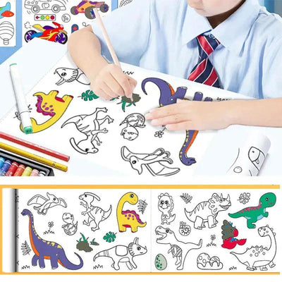 Children Graffiti Painting Scroll Coloring Paper