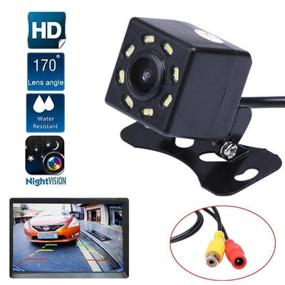 Universal Car Rear View Camera HD Night Vision Camera 4 LED 170° Wide Angle