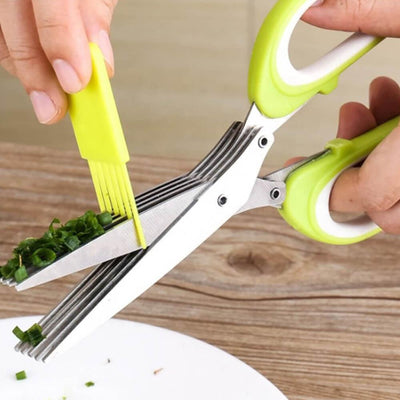 Multi-Functional Stainless Steel Kitchen Scissors – 5 Layers