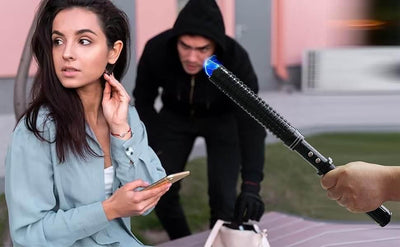 Self Defense Stick Outdoor Camping Light Tactical Torch LED Flashlight