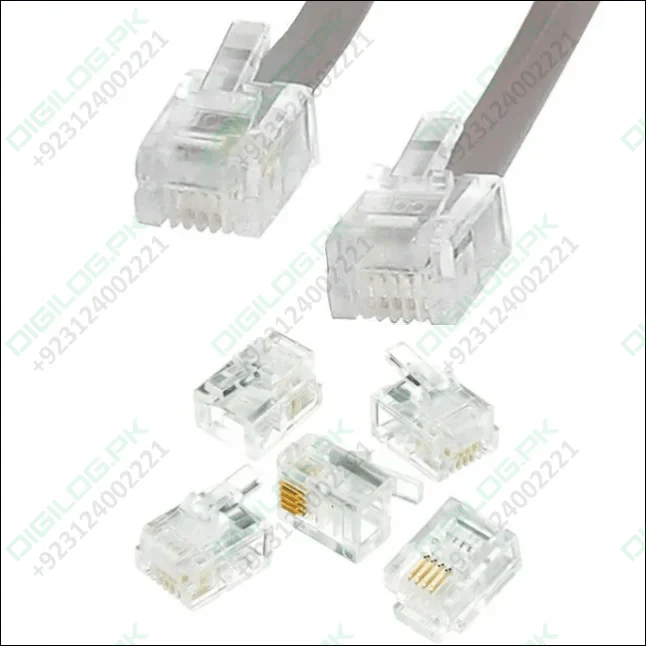 RJ11 Telephone Phone Connector Internet Cable Connector